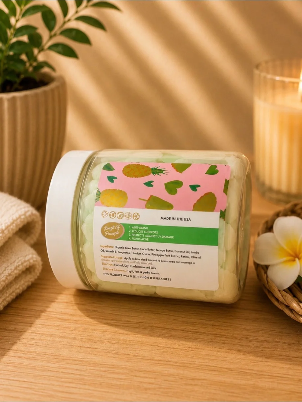 AMINNAH (NWT) Fineapples Your Pineapples Body Butter & Scrub